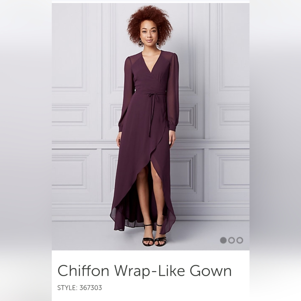 Le Chateau Deep Violet Dress